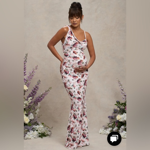 Club L London Floral Maxi Dress Maternity - Picture 1 of 1